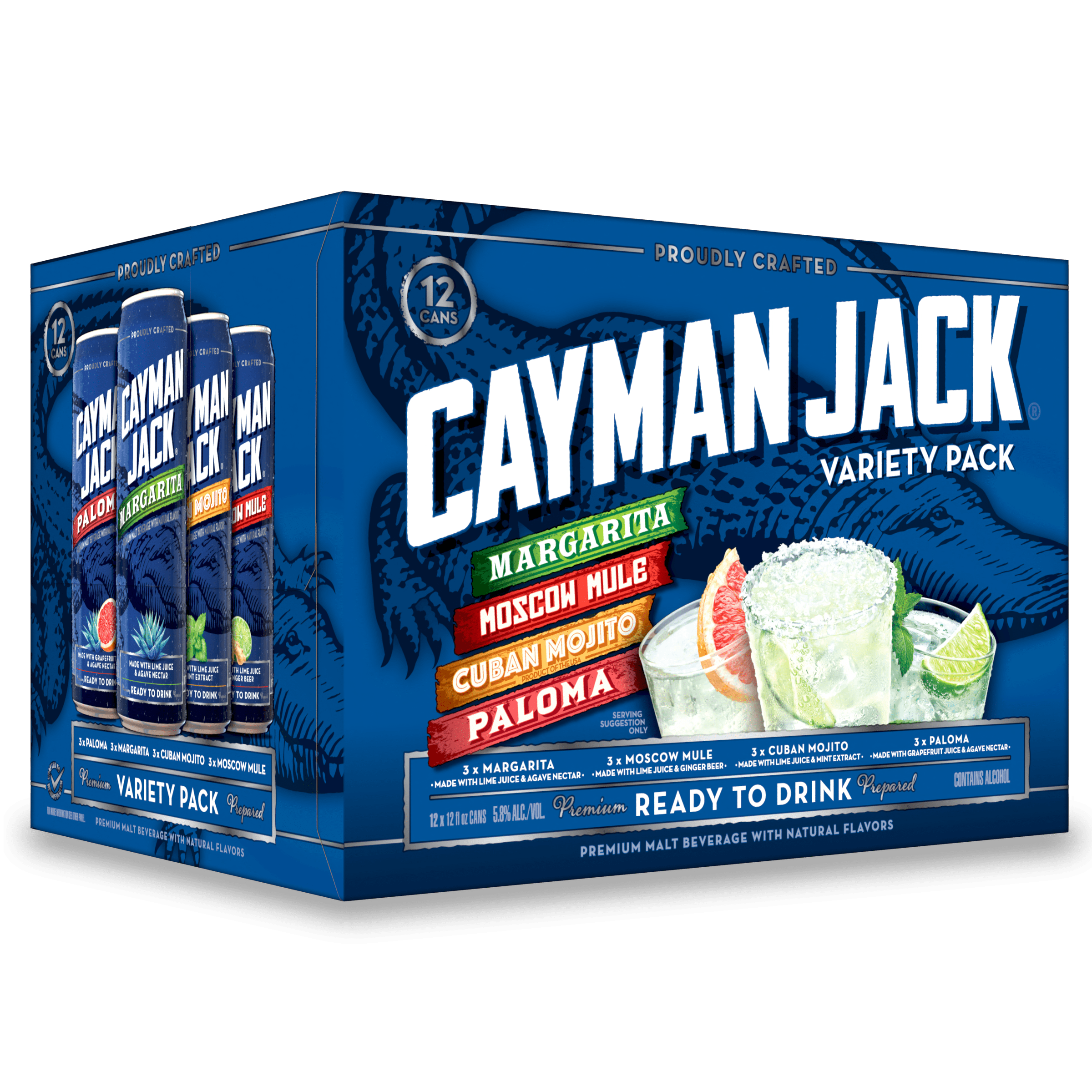 Cayman Jack Mixed Drink Pack 12 Pack Can