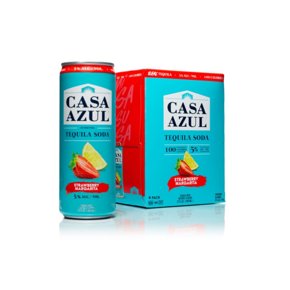 Casa Azul Strawberry Margarita 4 Pack Cans