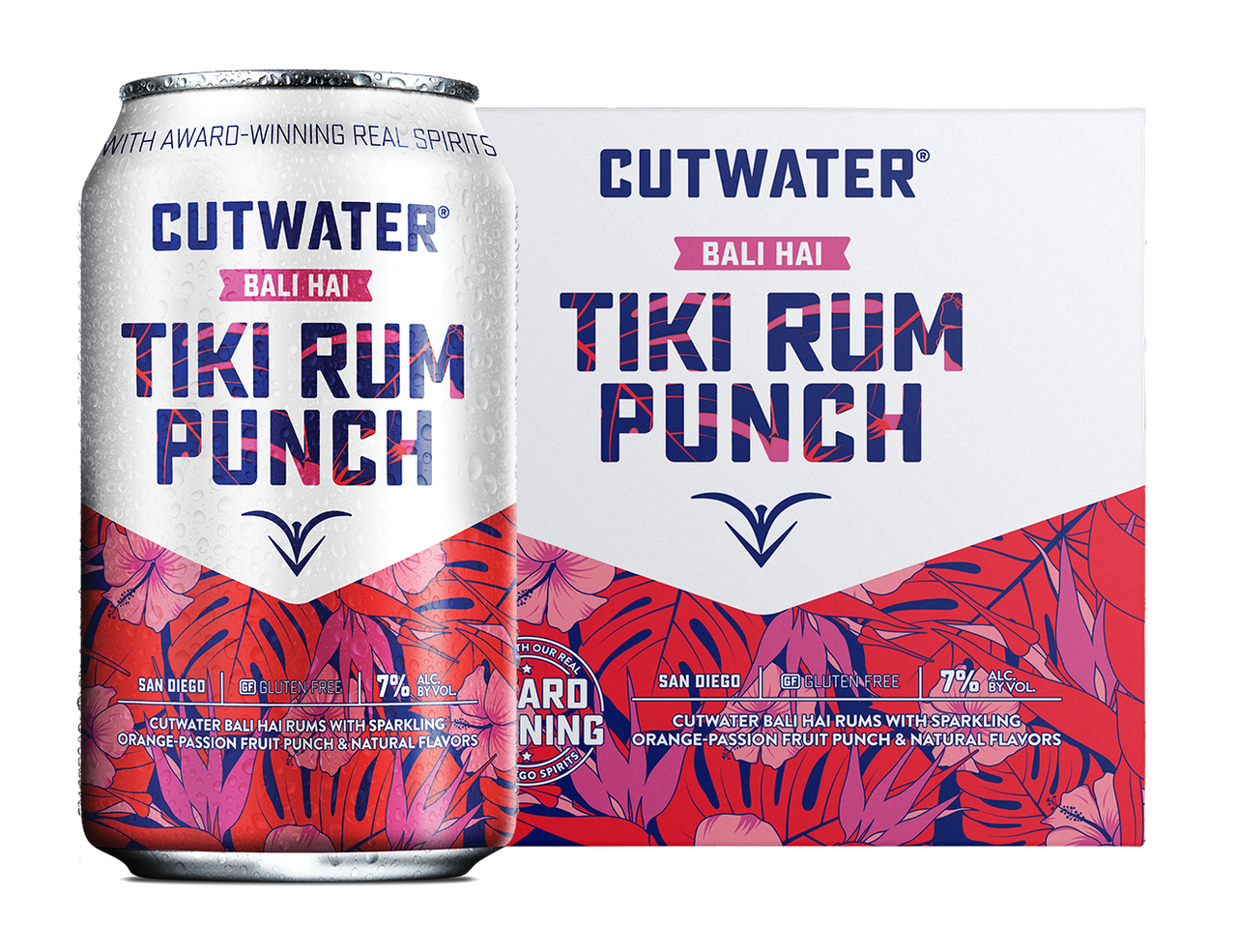 Cutwater Tiki Rum Punch 4 Pack Cans