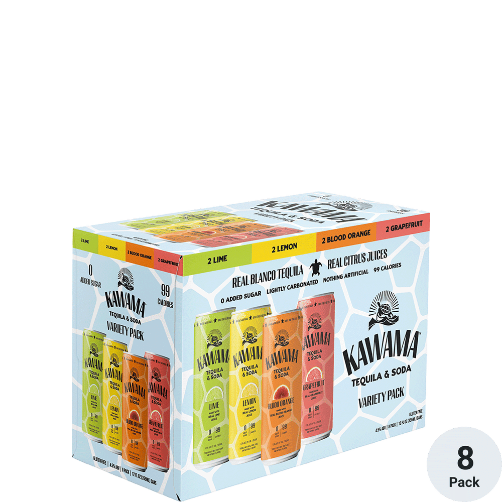 Kawama Variety Pack 8 Pack Cans