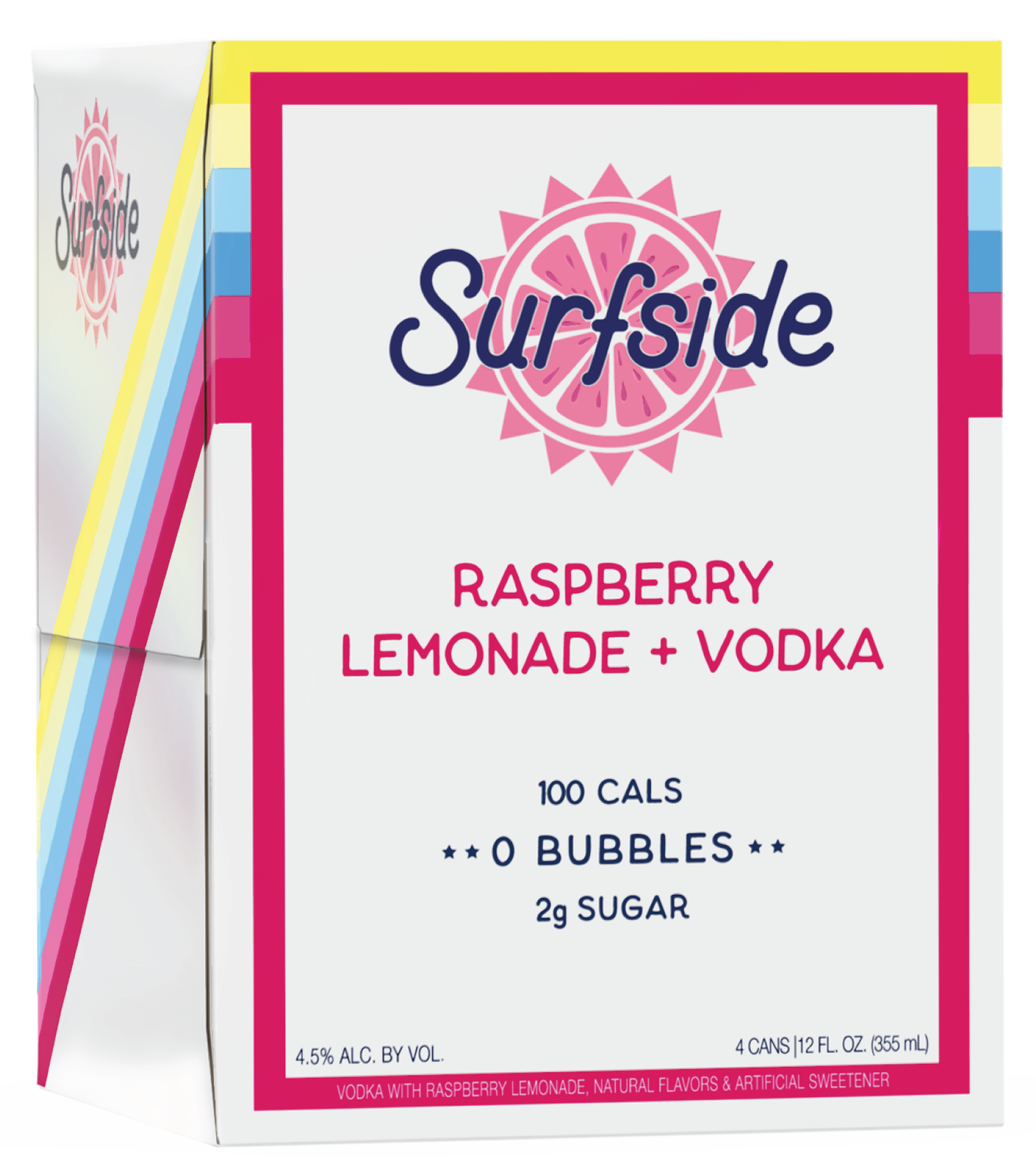 Surfside Raspberry Lemonade 4 Pack Cans