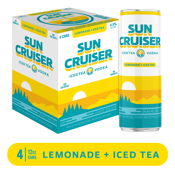 Sun Cruiser Lemonade/Ice Tea 4 Pack Cans