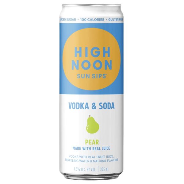 High Noon Pear 4 Pack Cans