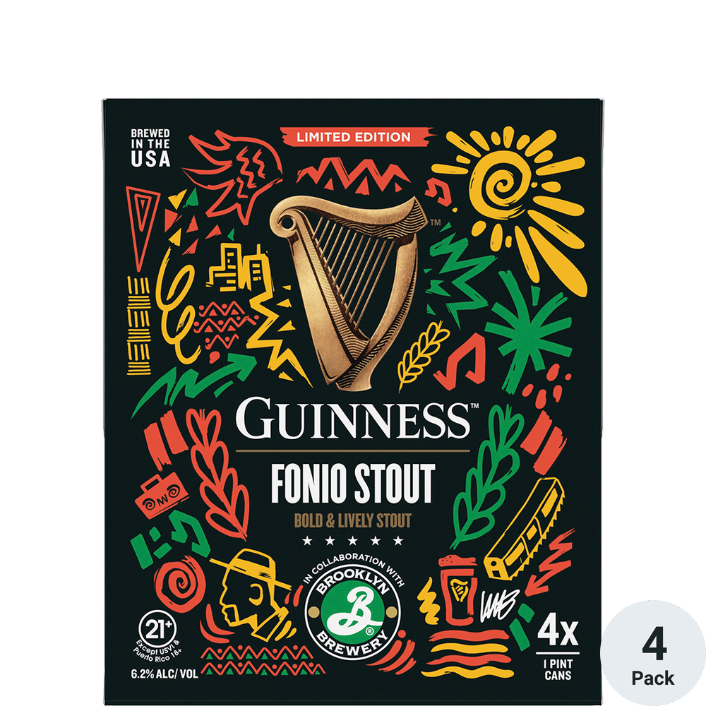 Guinness Fonio Stout 4 Pack Cans
