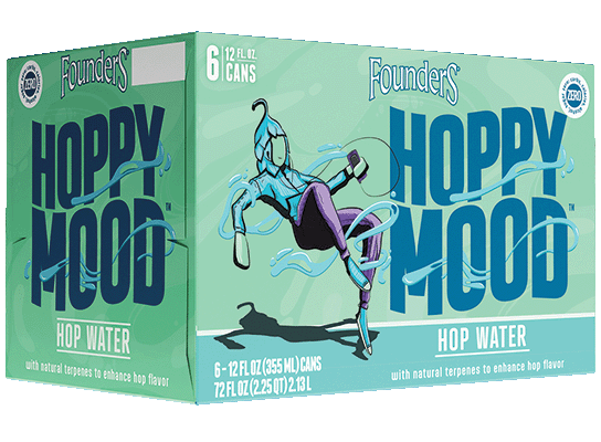 Founders Hop Water Hoppy Mood 6 Pack Bottles