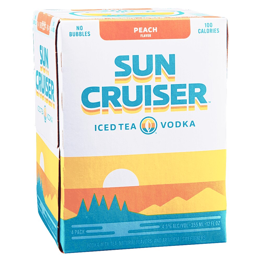 Sun Cruiser Peach / Ice Tea 4 Pack Cans