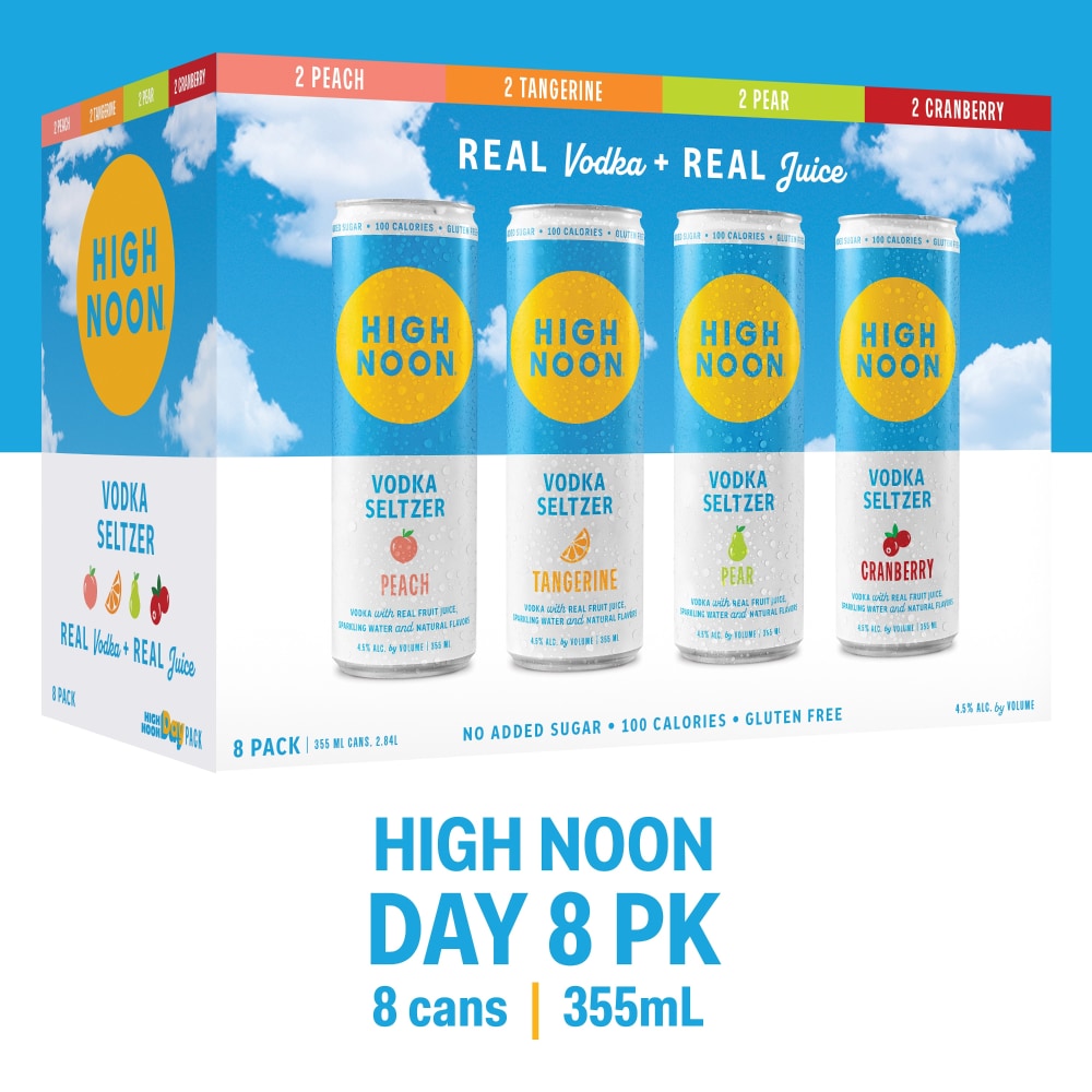 High Noon Day Pack 8 Pack Cans