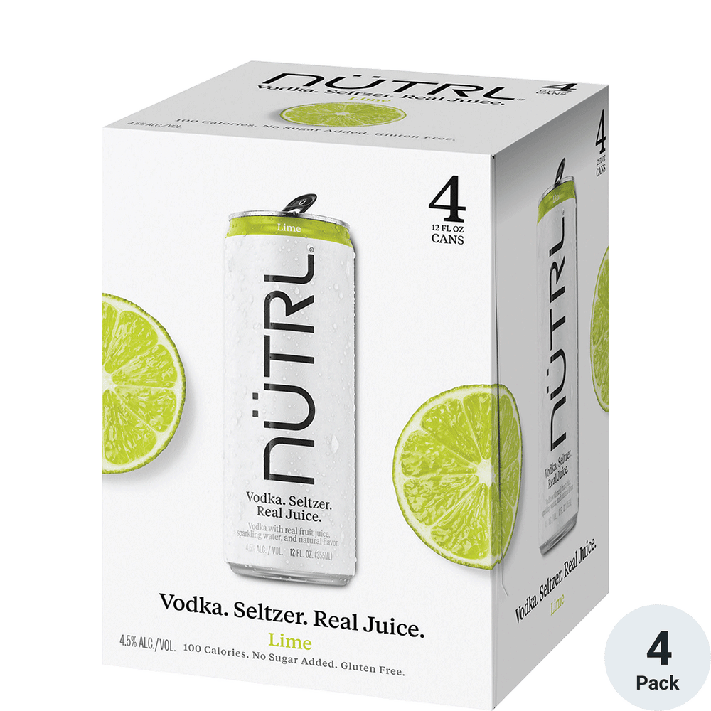 Nutrl Lime 4 Pack Cans