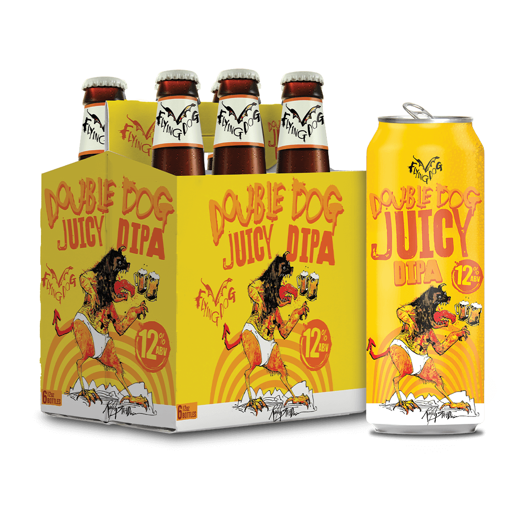 Flying Dog Double Dog Jiucy DIPA 6 Pack Bottles