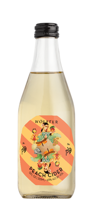 Wolffer Peach Cider 4 Pack Bottles