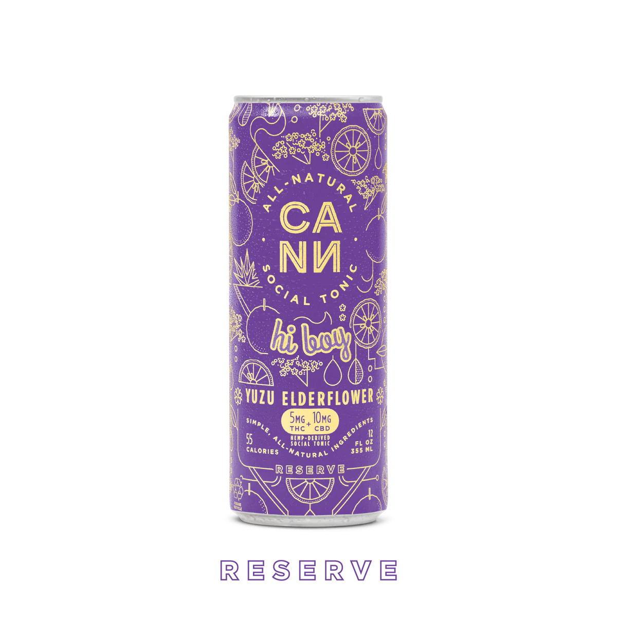 Cann Yuzu Elderflower 5mg 4 Pack Cans