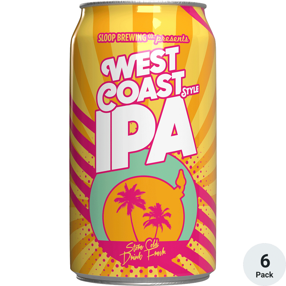 Sloop Brew West Coast IPA 6 Pack Cans