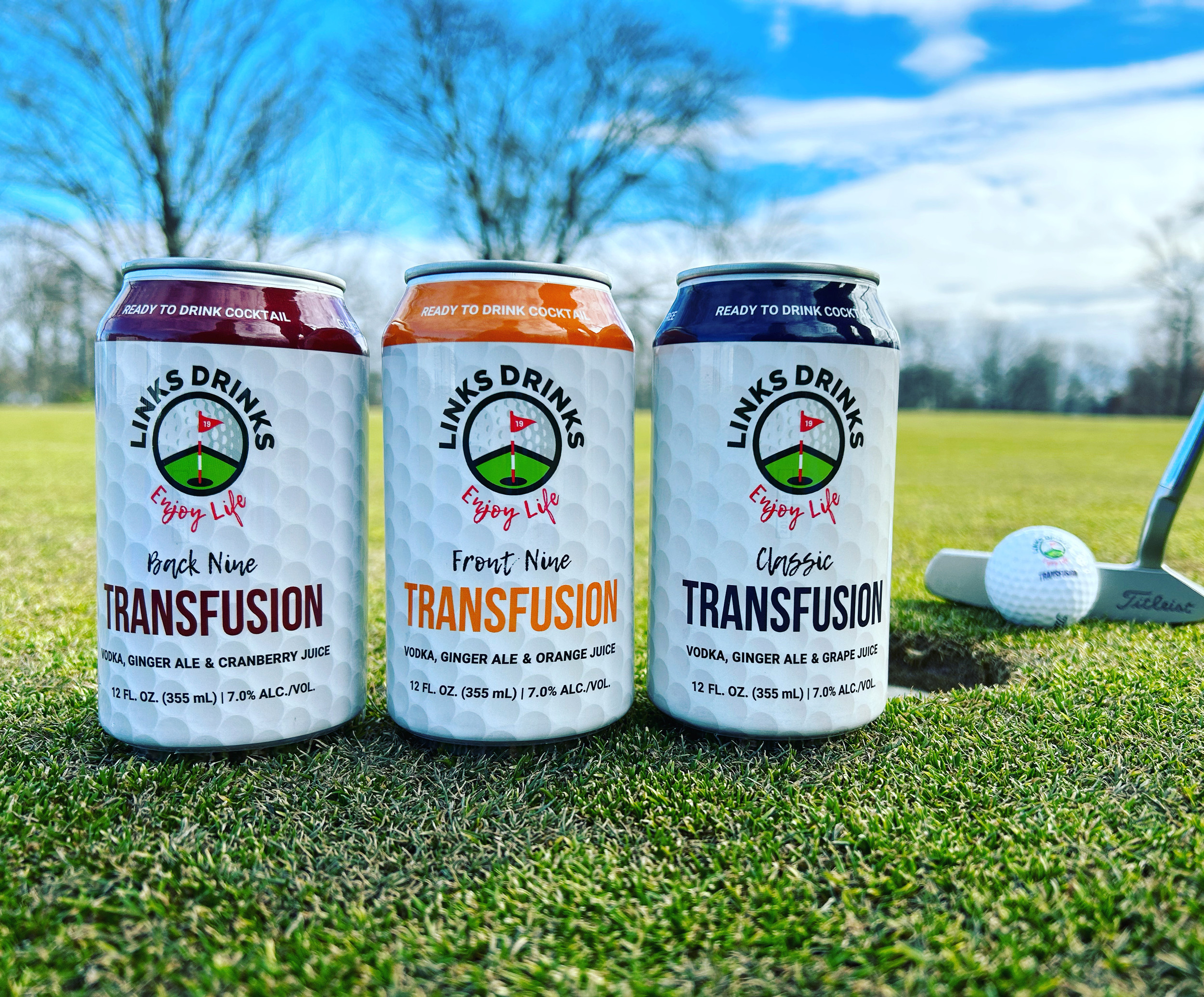 U Suck At Golf Transfusion 4 Pack Cans
