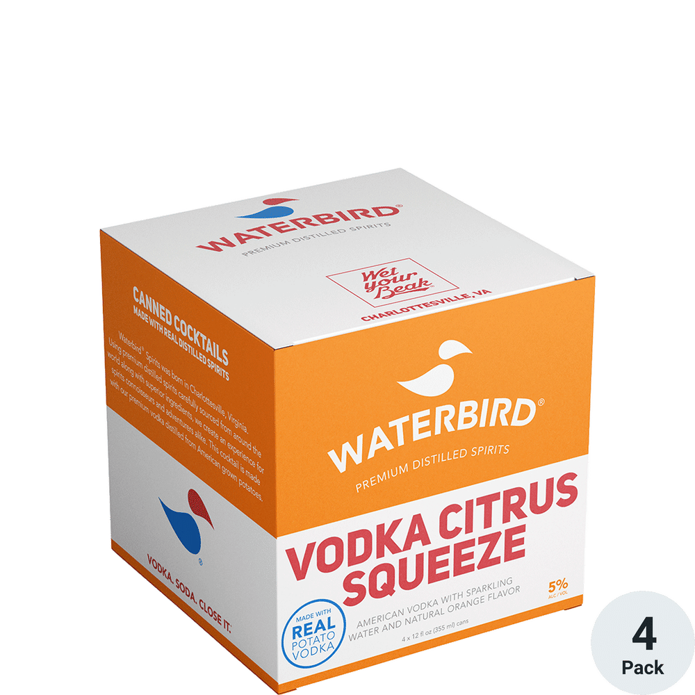 Waterbird Citrus Squeeze 4 Pack Cans