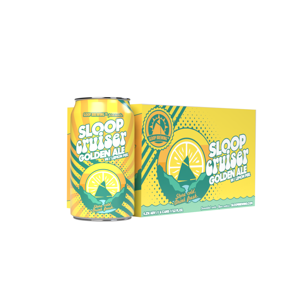 Sloop Brew Cruiser Golden Ale 6 Pack Cans