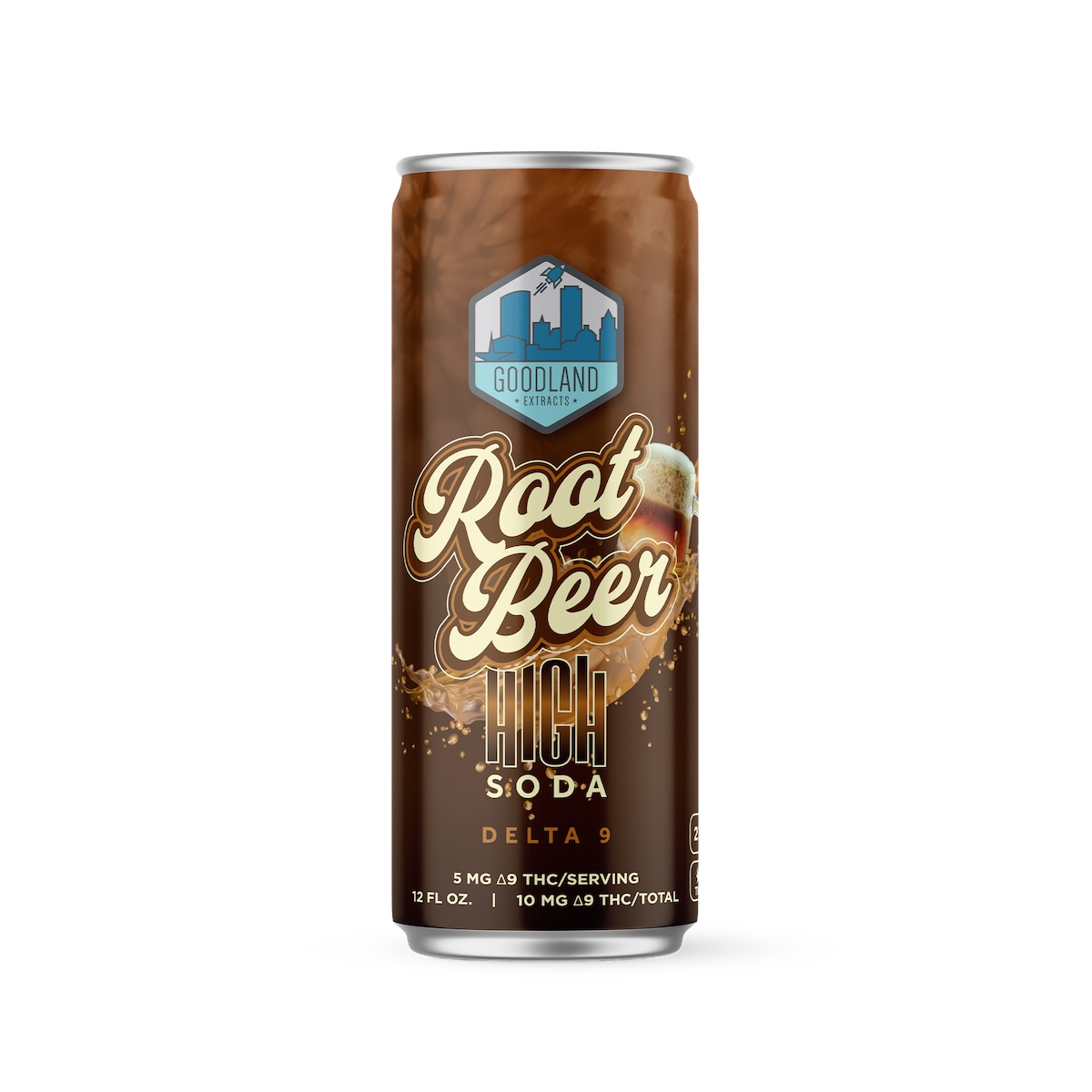 Goodland Root Beer Soda 4 Pack Cans