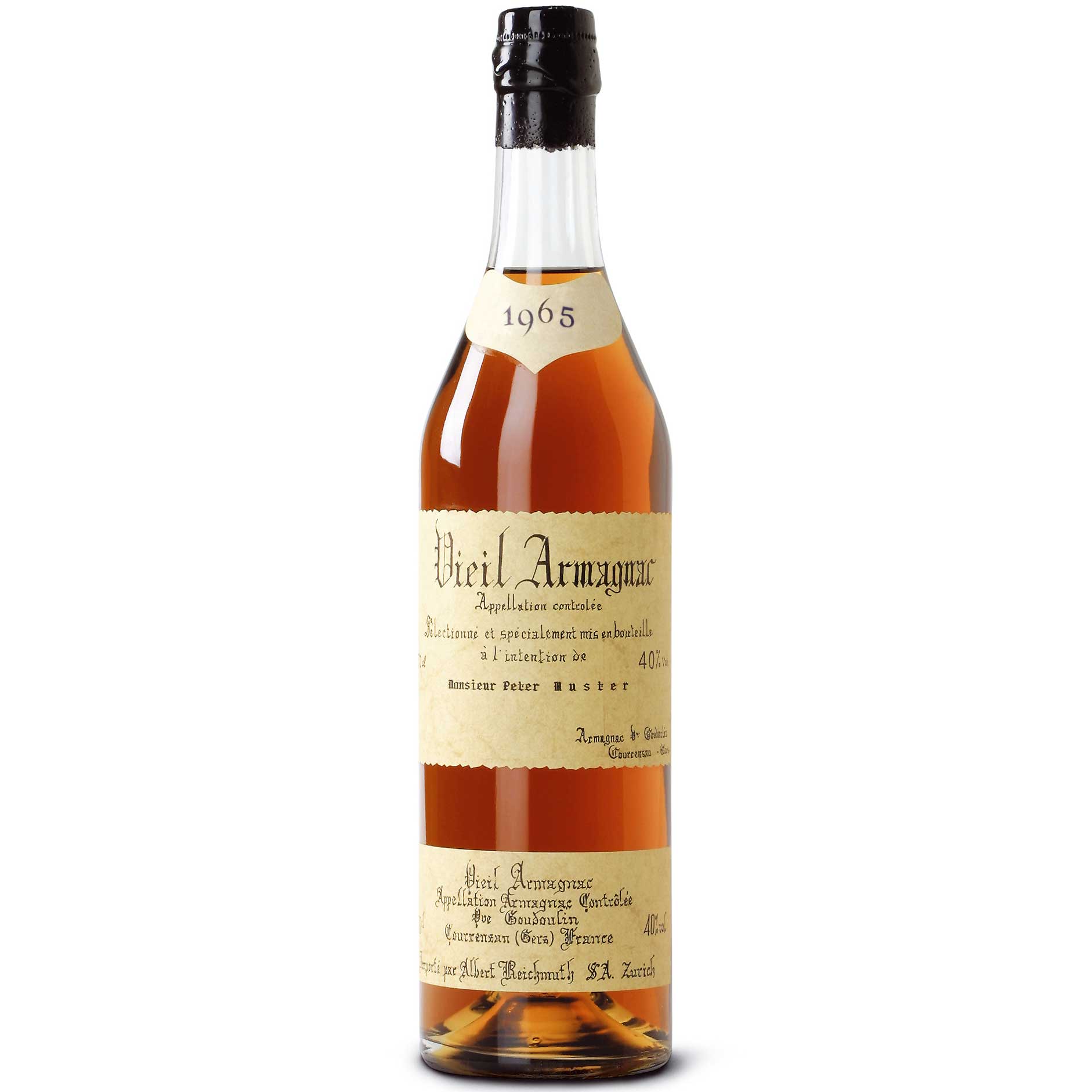 Puysegur Vieil Armagnac Old Vintage 1965