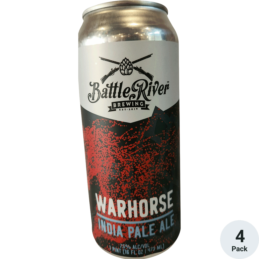 Battle River Warhorse Hazy IPA 4 Pack Cans