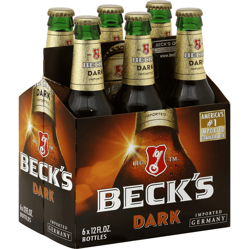 Beck's Dark 6 Pack Bottles