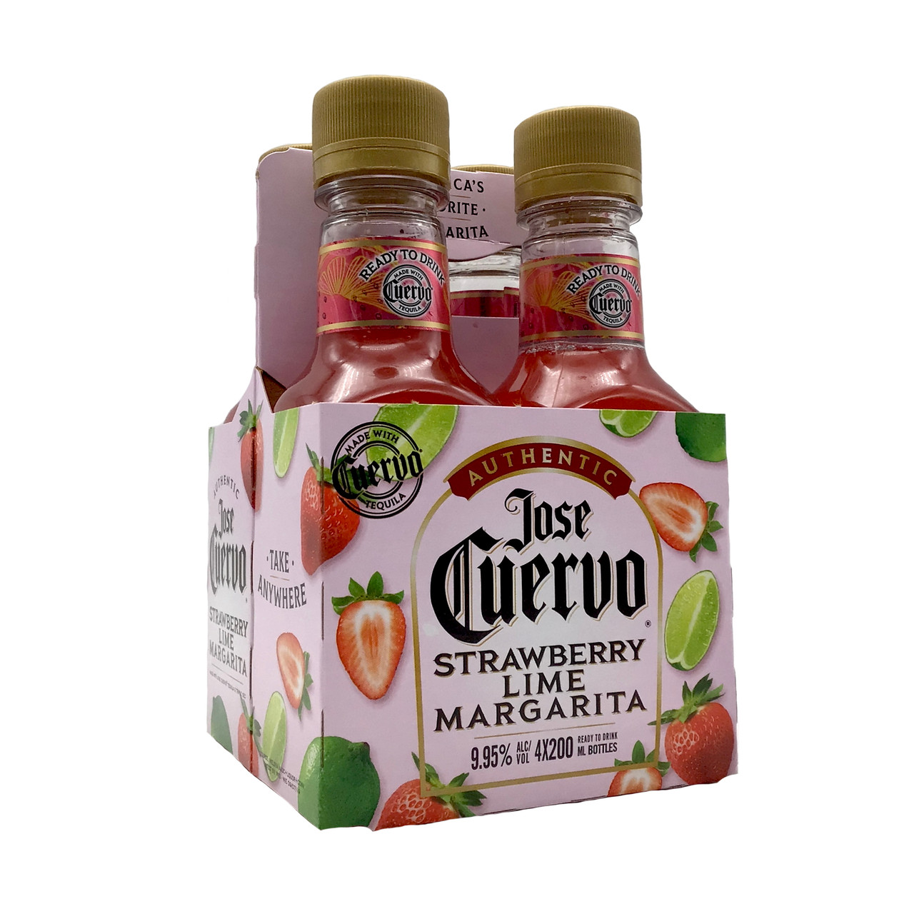 Jose Cuervo Sparkling 4 Pack Strawberry Margarita