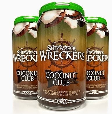Shipwreck Wrecker Coconut 4 Pack Cans