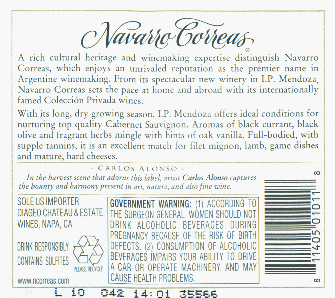 Navarro Correas Cabernet Sauvignon