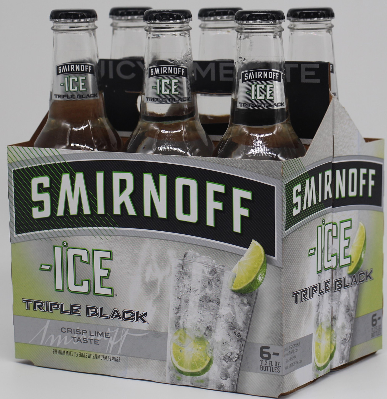 Smirnoff Triple Blk 6 Pack Bottles