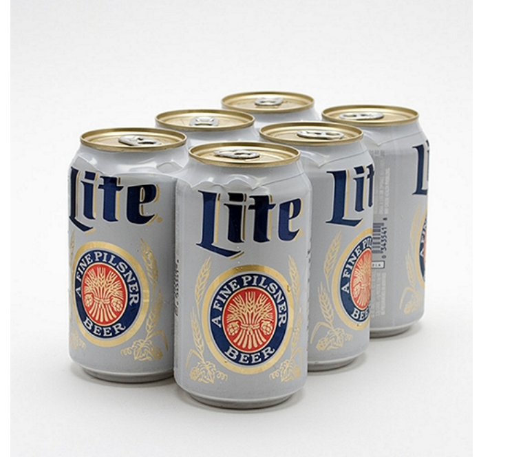 Miller Lite 6 Pack Cans