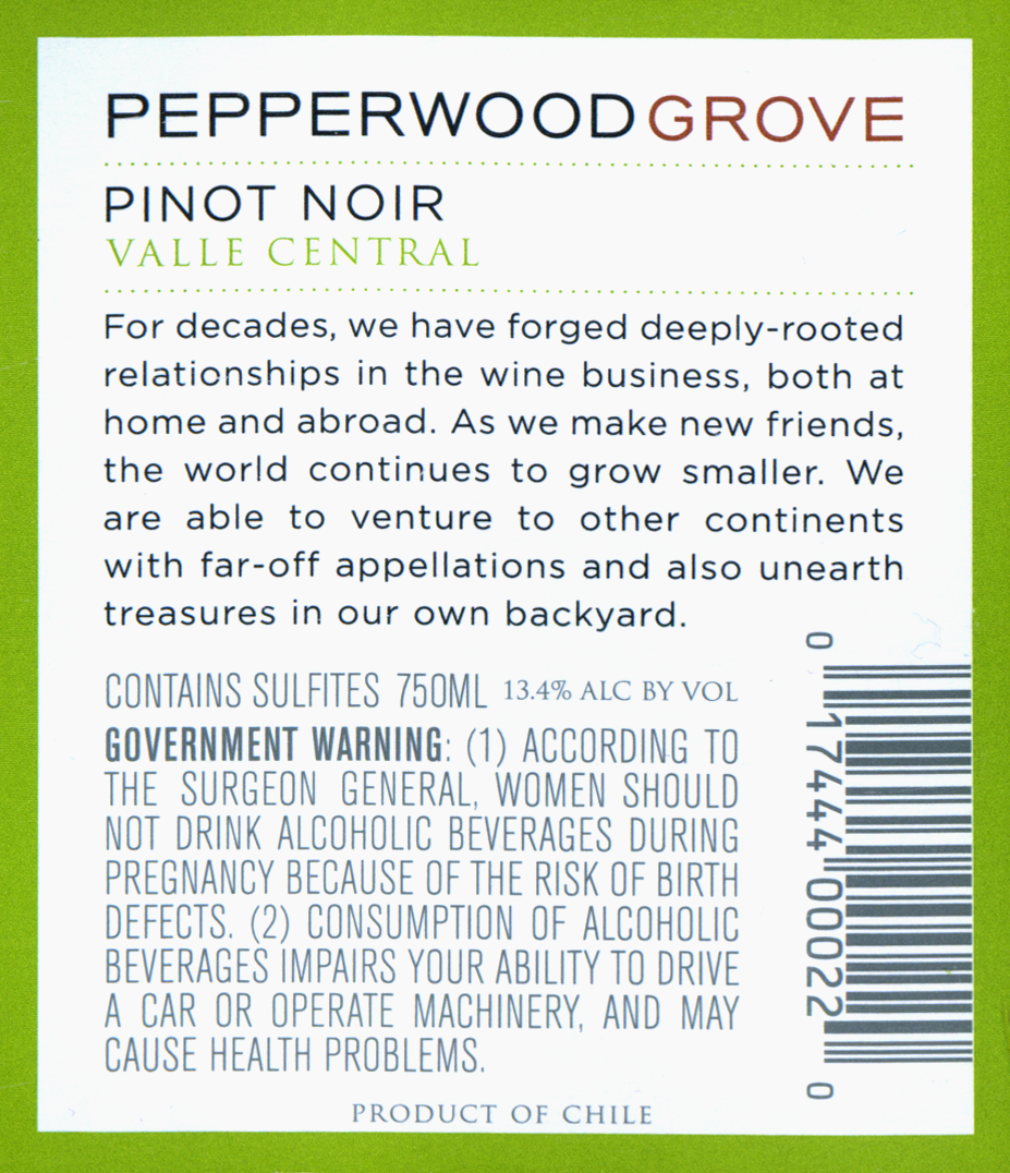 Pepperwood Grove Pinot Noir