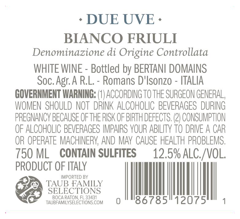 Bertani Due Uve