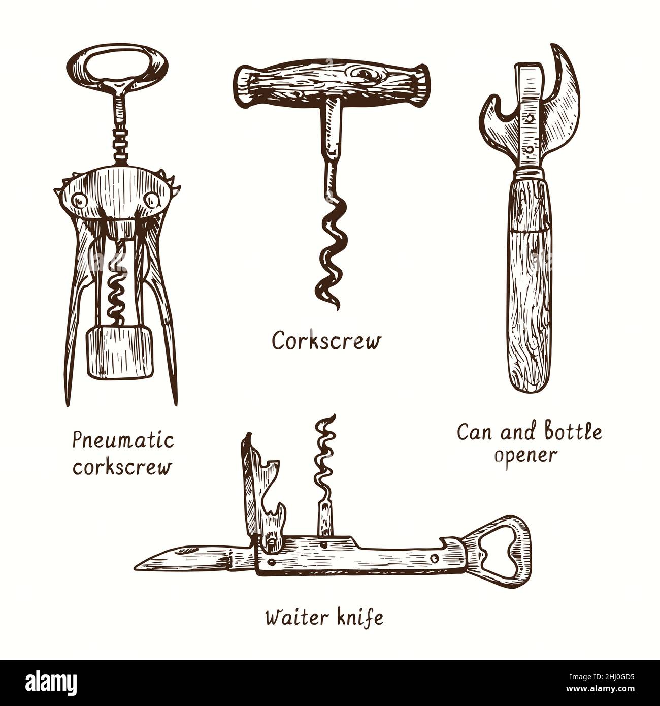 Waiter Corkscrew Black Corkscrew