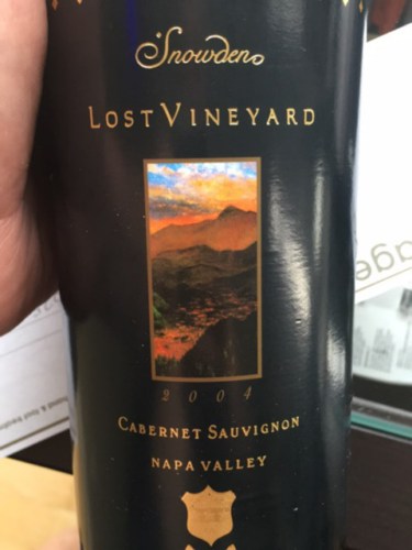 Snowden Lost Vineyard Cabernet Sauvignon