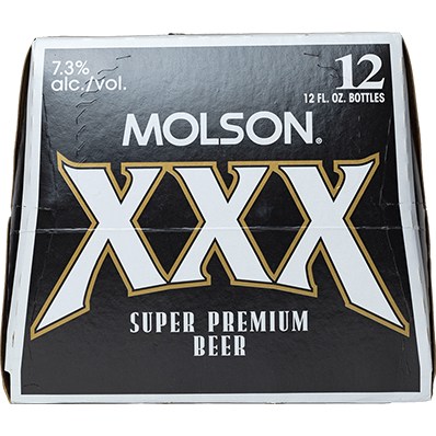 Molson Xxx 12 Pack Bottles