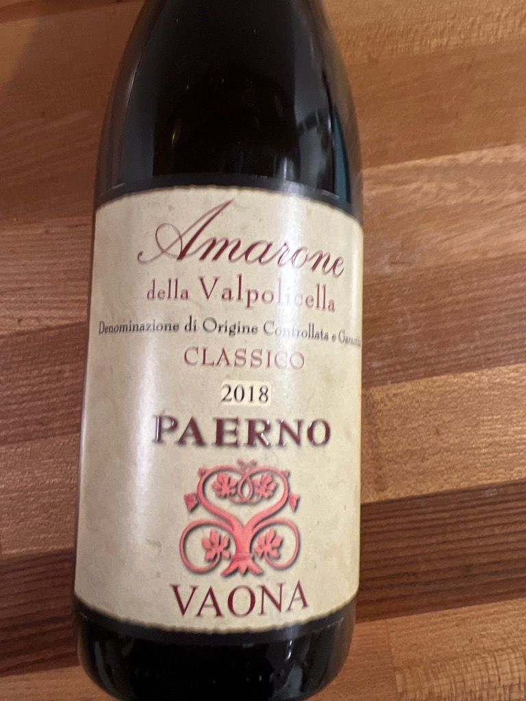 Vaona Amarone Della Valpoli Red Blend