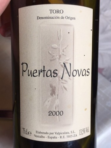 Valpiculata Puertas Novas Cranz Tempranilo