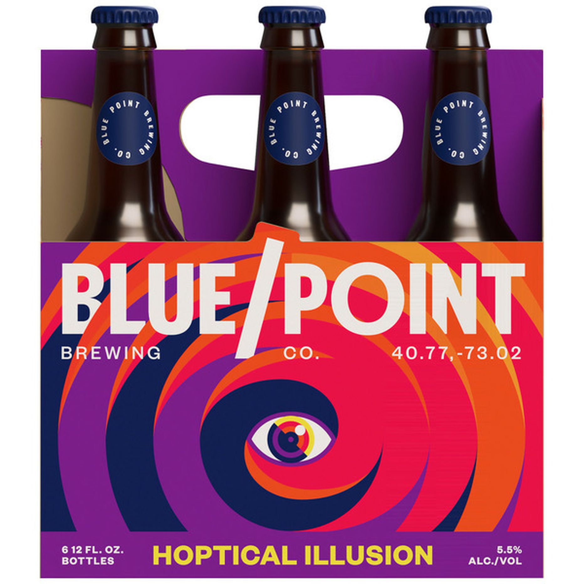 Blue Point Hoptical Lager 6 Pack Bottles