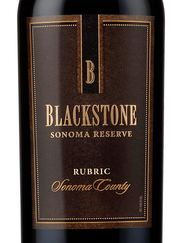 Blackstone Sonoma Reserve Rubric Red Blend