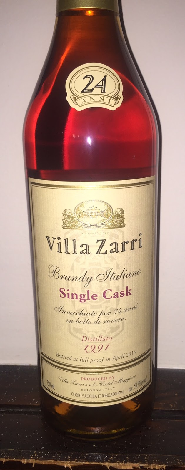 Villa Zarri XO Italian Brandy
