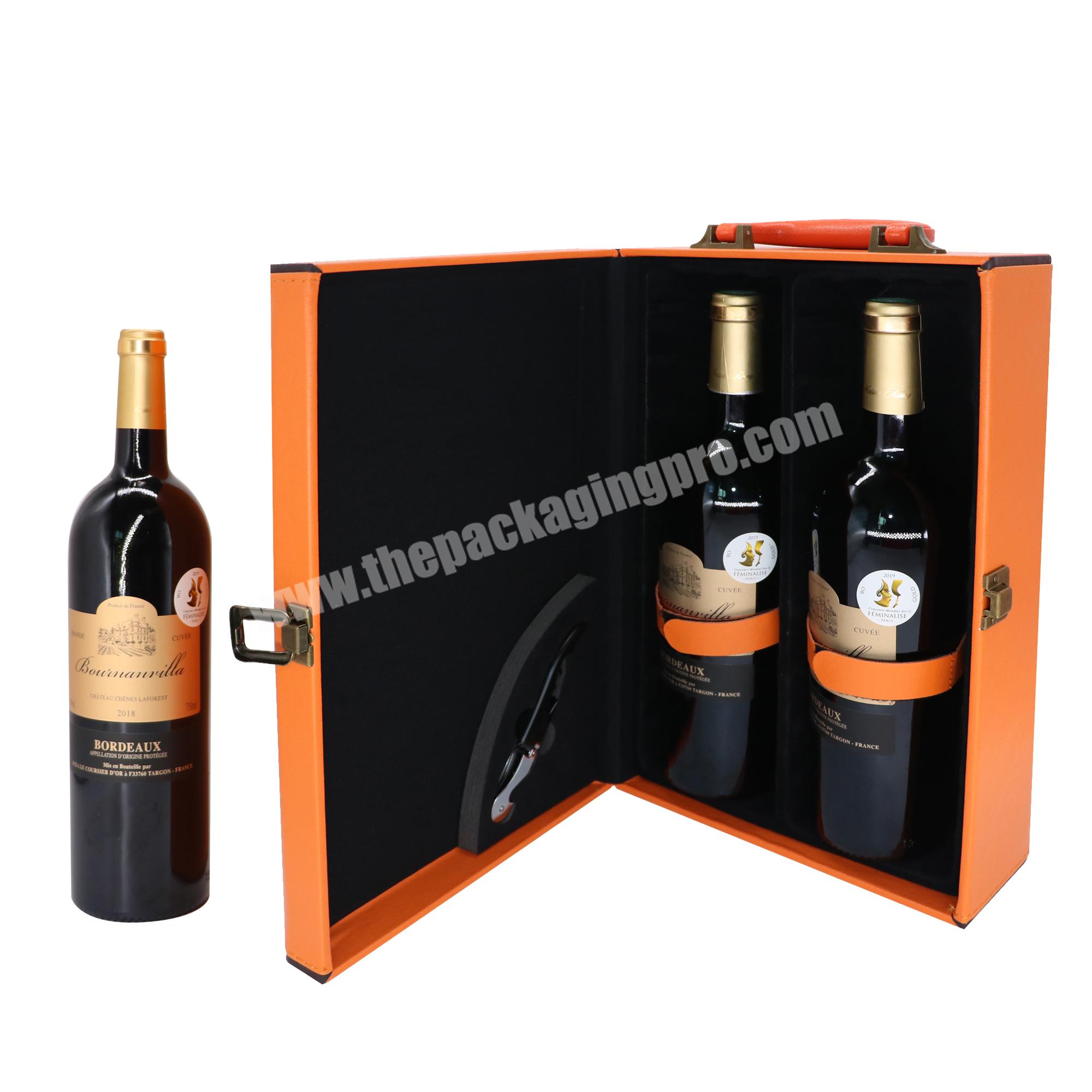 True Lux Box Guilded Chest 2 Bo Wine Box