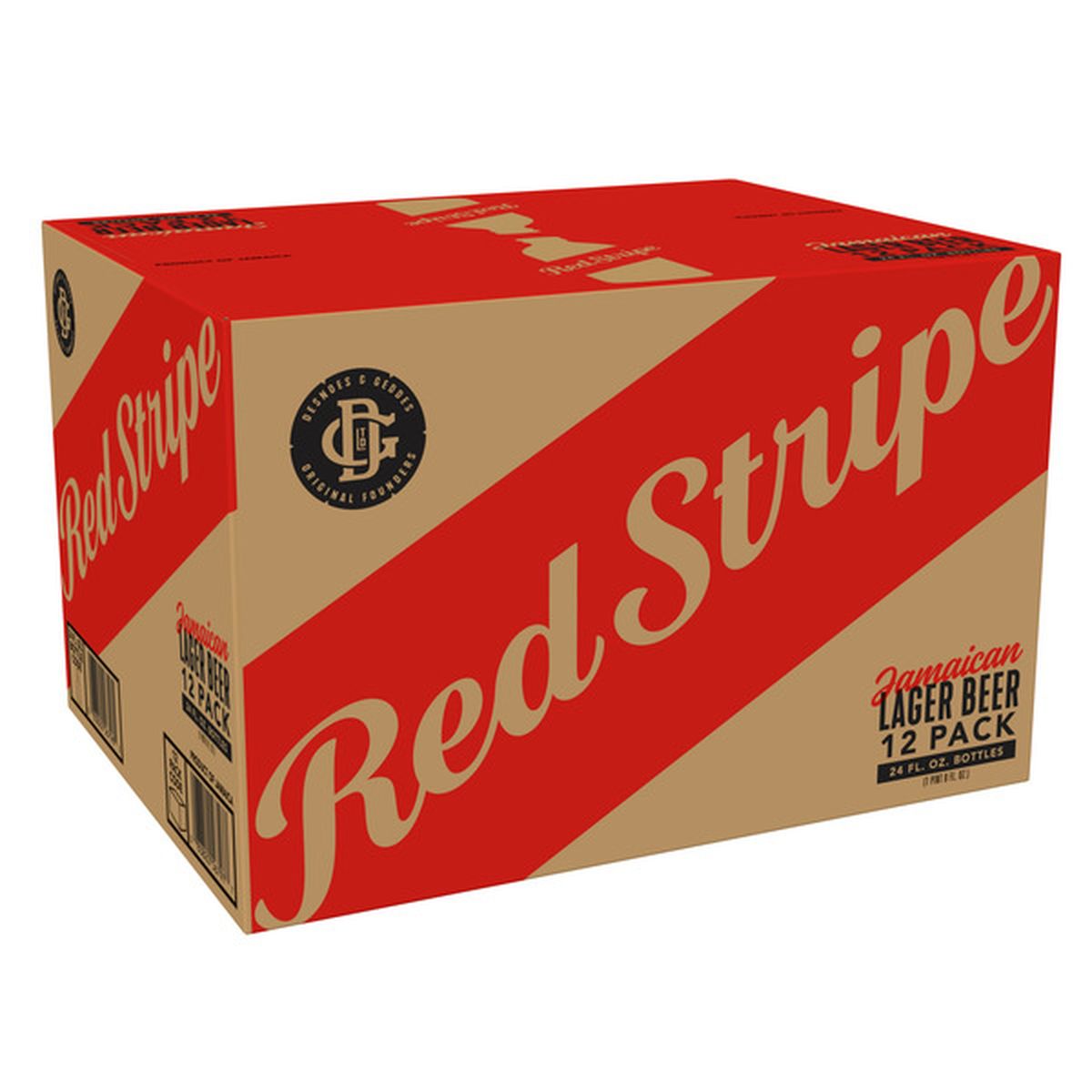 Red Stripe Lager Bottle
