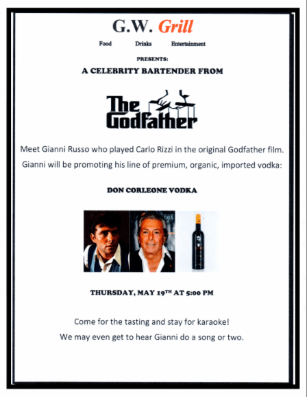 Gianni Russo Il Padrino Prosecco