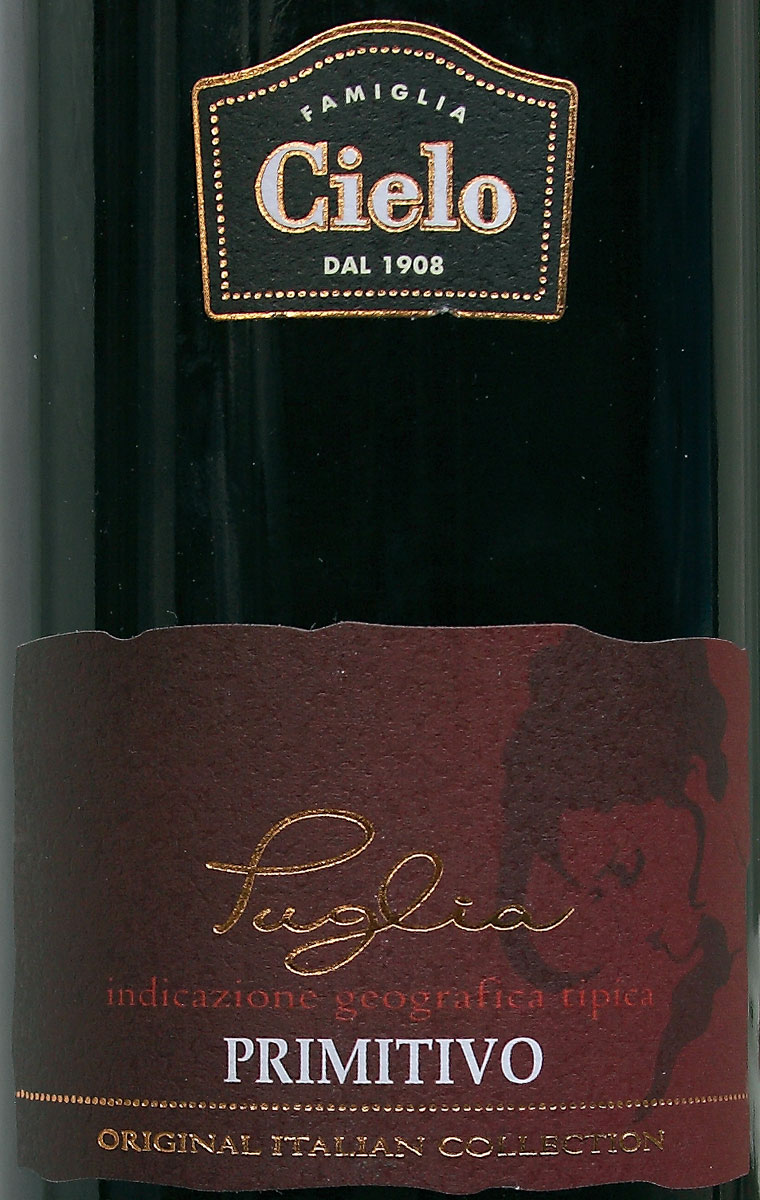 Famiglia Cielo Primitivo Zinfandel