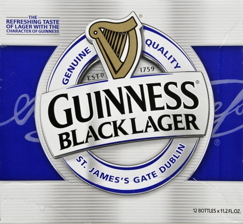 Guinness Black Lager 6 Pack Bottles
