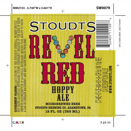 Stoudts Revel Red Winter Ale 6 Pack Bottles