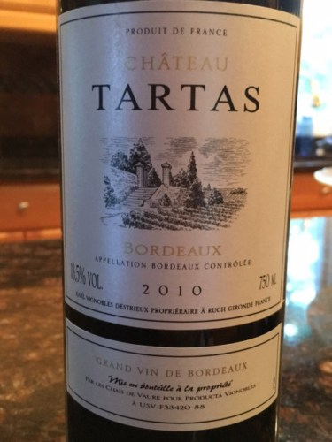 Chateau Tartas Bordeaux Red