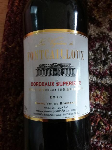 Chateau Fontcailloux Bordeaux Red