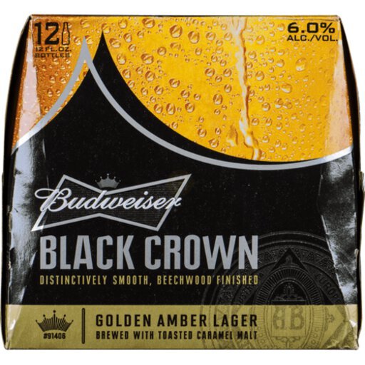 Bud Black Crown 6 Pack Bottles