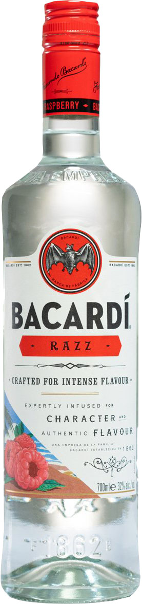 Bacardi Silver Razz 6 Pack Bottles