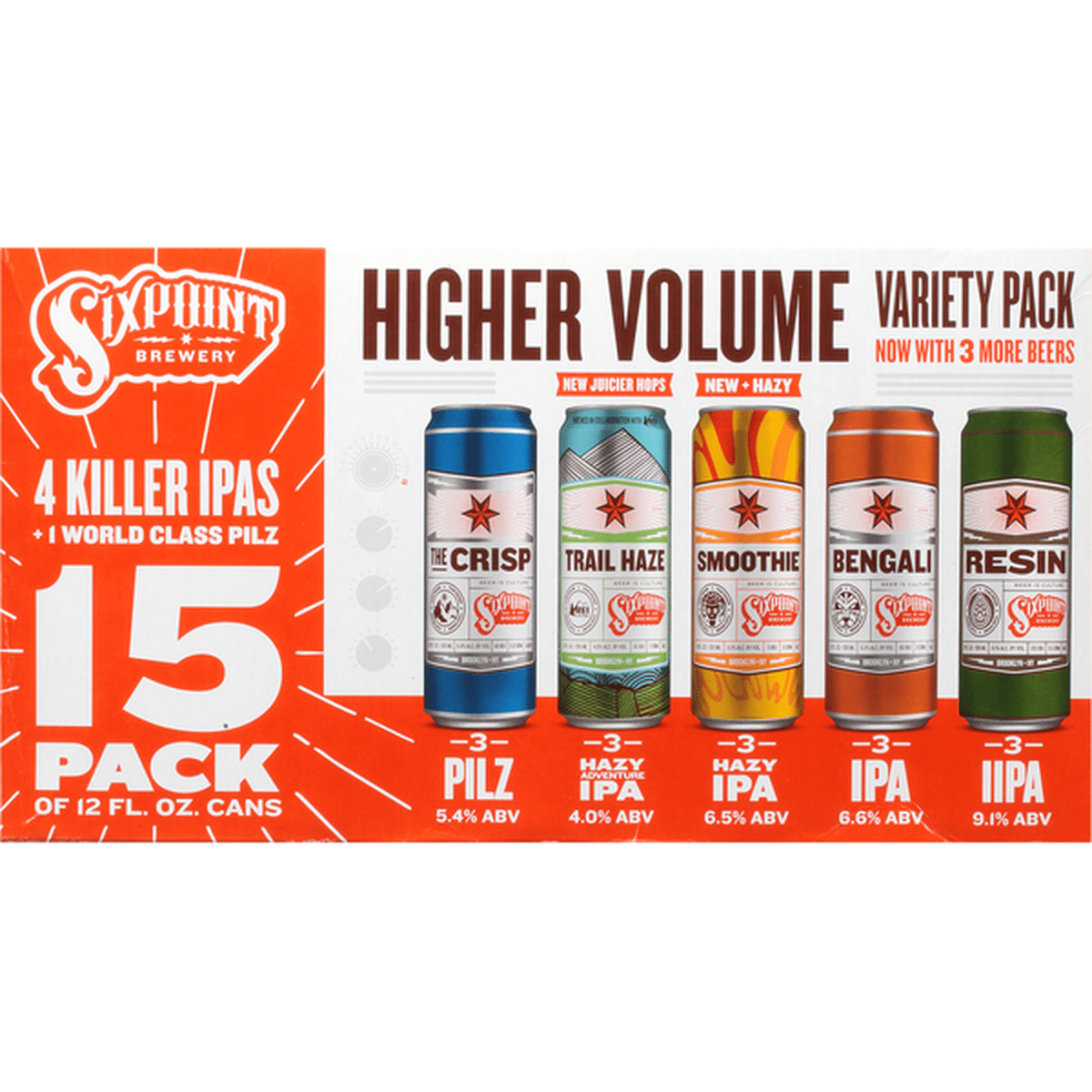 Six Point Right 4 Pack Cans