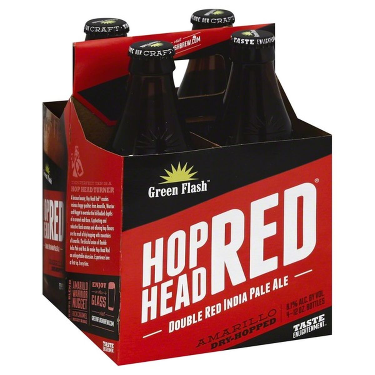 Green Flash Hop Head Red 4 Pack Bottles
